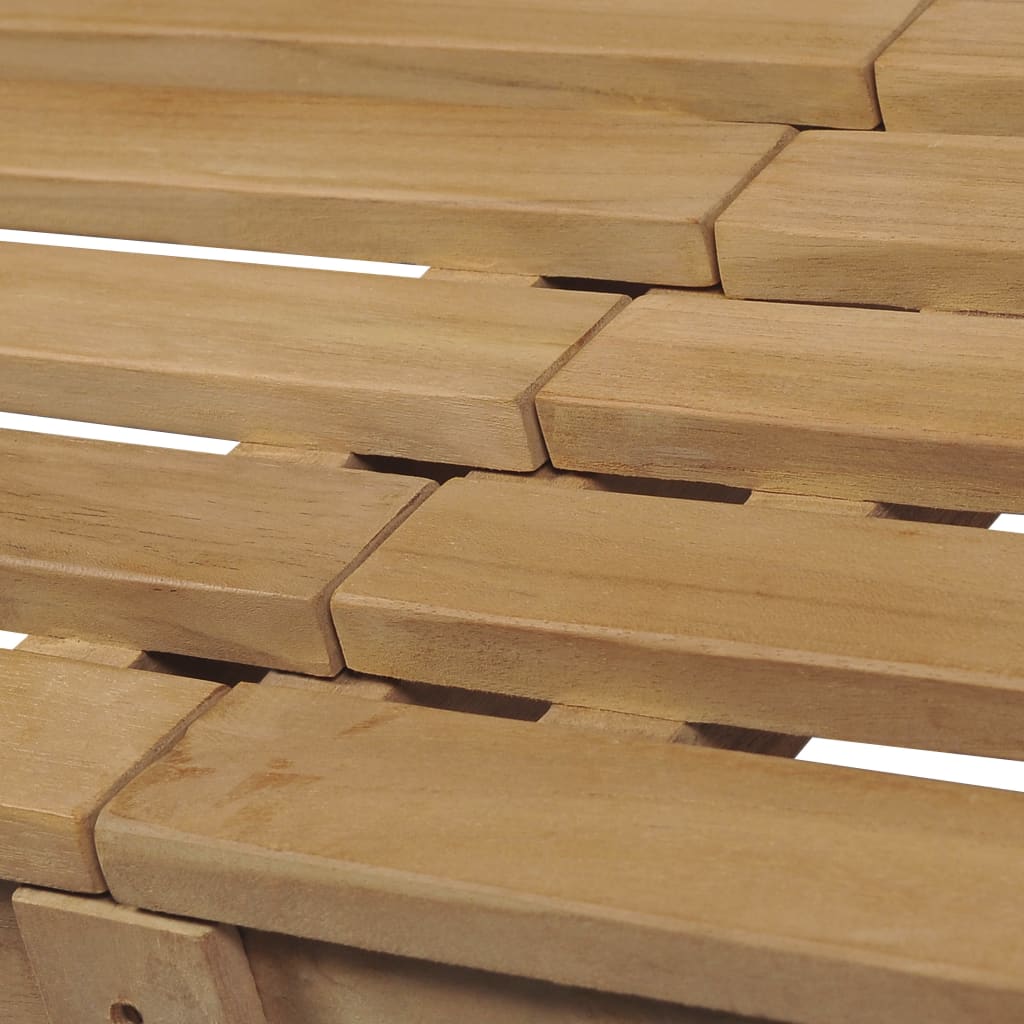 vidaXL Gartenbank 175 cm Massivholz Teak