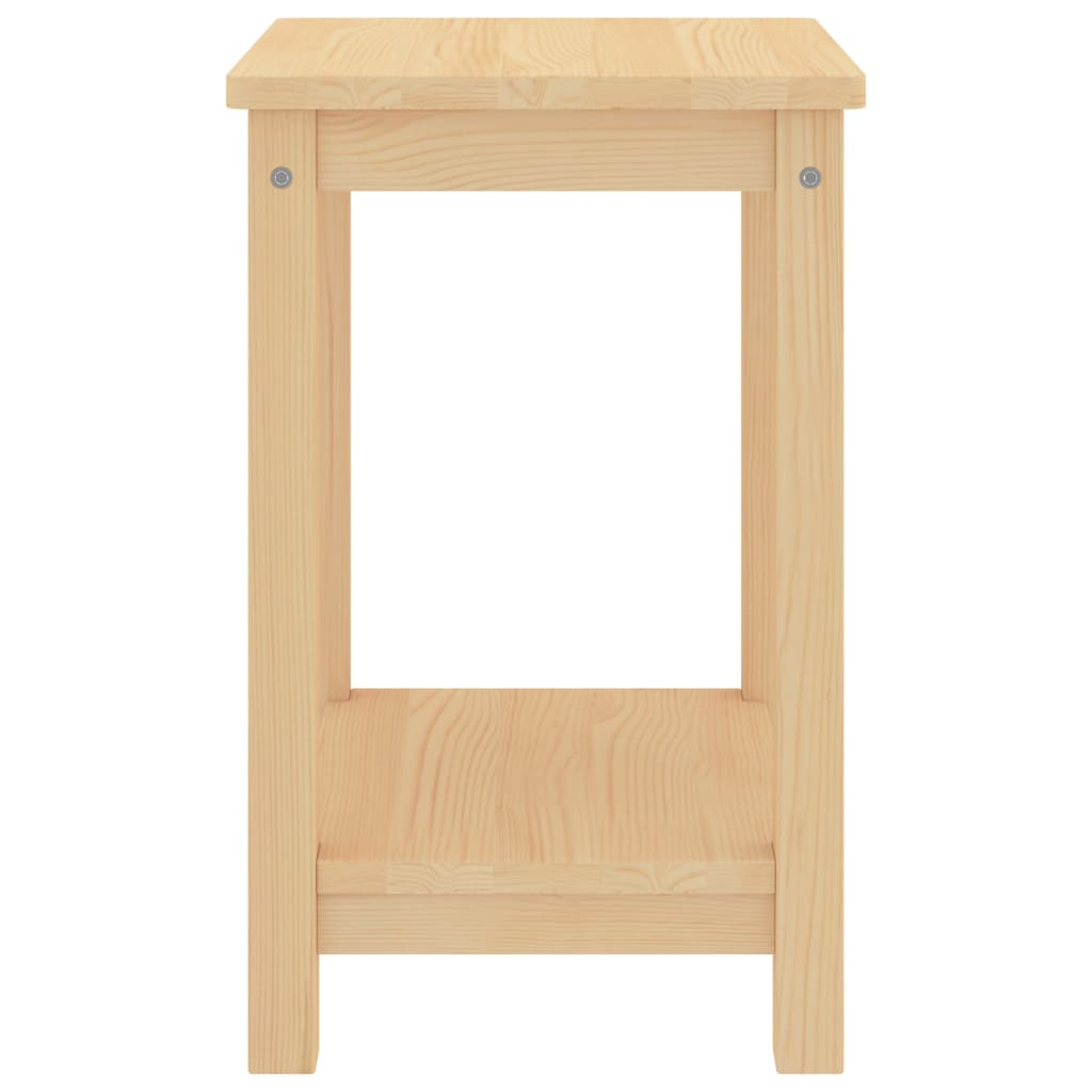 vidaXL Nachttisch Natur 35x30x47 cm Massivholz Kiefer