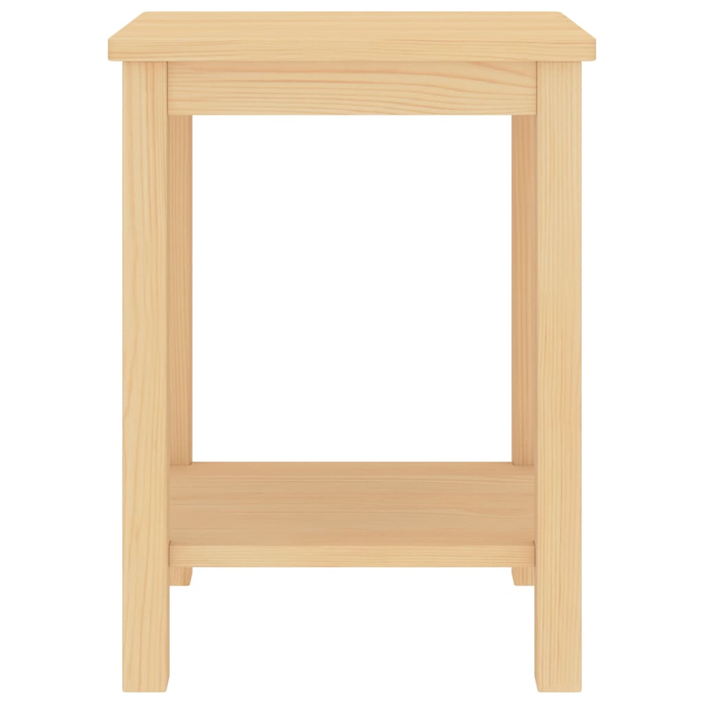 vidaXL Nachttisch Natur 35x30x47 cm Massivholz Kiefer