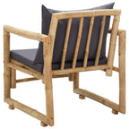 vidaXL Gartenstühle mit Kissen 2 Stk. Bambus