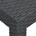 vidaXL Gartentisch Anthrazit 58x58x41 cm PP Rattan