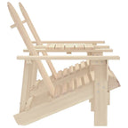 vidaXL Adirondack-Gartenstühle mit Tisch Massivholz Tanne