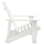 vidaXL 2-Sitzer Adirondack-Gartenbank Massivholz Tanne Weiß