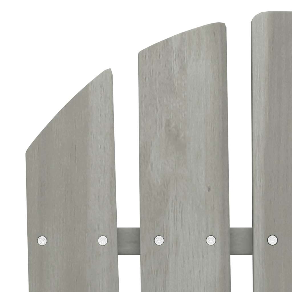 vidaXL Adirondack-Gartenbank 2-Sitzer Massivholz Tanne Grau