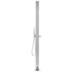 vidaXL Gartendusche 220 cm Edelstahl