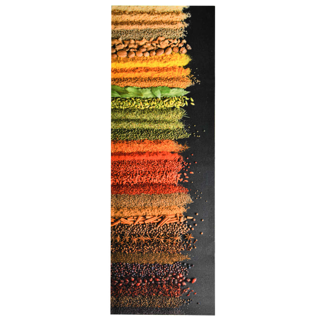 vidaXL Küchenteppich Waschbar Gewürze 60x300 cm