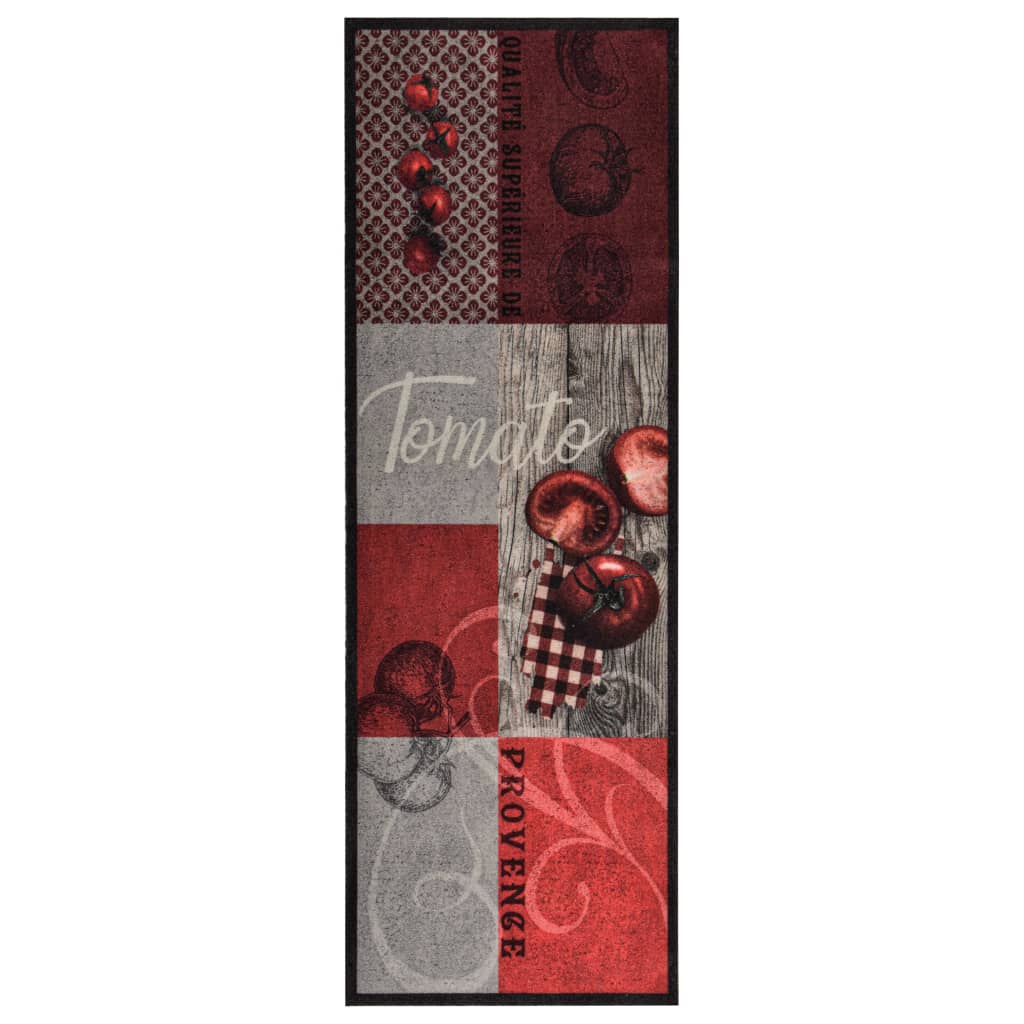 vidaXL Küchenteppich Waschbar Tomaten 60x300 cm