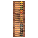 vidaXL Küchenteppich Waschbar Löffel 60x300 cm