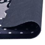 vidaXL Küchenbodenmatte Waschbar Kaffee Blau 45x150 cm