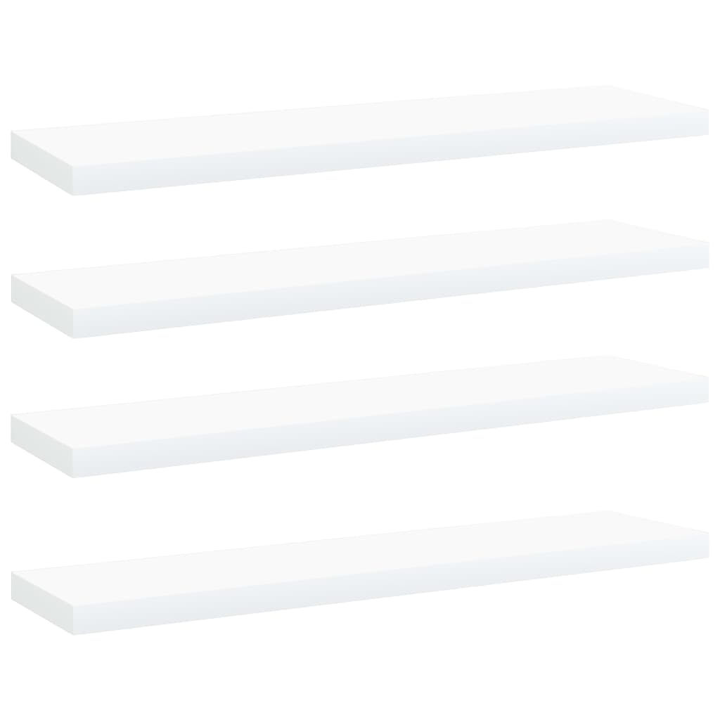 vidaXL Bücherregal-Bretter 4 Stk. Weiß 40x10x1,5 cm Holzwerkstoff