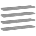 vidaXL Bücherregal-Bretter 4 Stk. Betongrau 40x10x1,5 cm Holzwerkstoff
