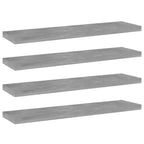 vidaXL Bücherregal-Bretter 4 Stk. Betongrau 40x10x1,5 cm Holzwerkstoff