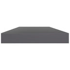 vidaXL Bücherregal-Bretter 4 Stk. Hochglanz-Grau 40x10x1,5 cm