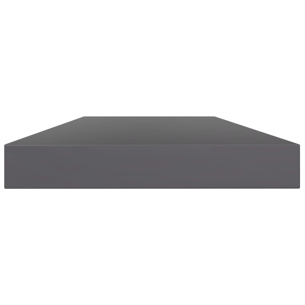 vidaXL Bücherregal-Bretter 4 Stk. Hochglanz-Grau 40x10x1,5 cm