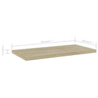 vidaXL Bücherregal-Bretter 8 Stk. Sonoma-Eiche 40x20x1,5 cm