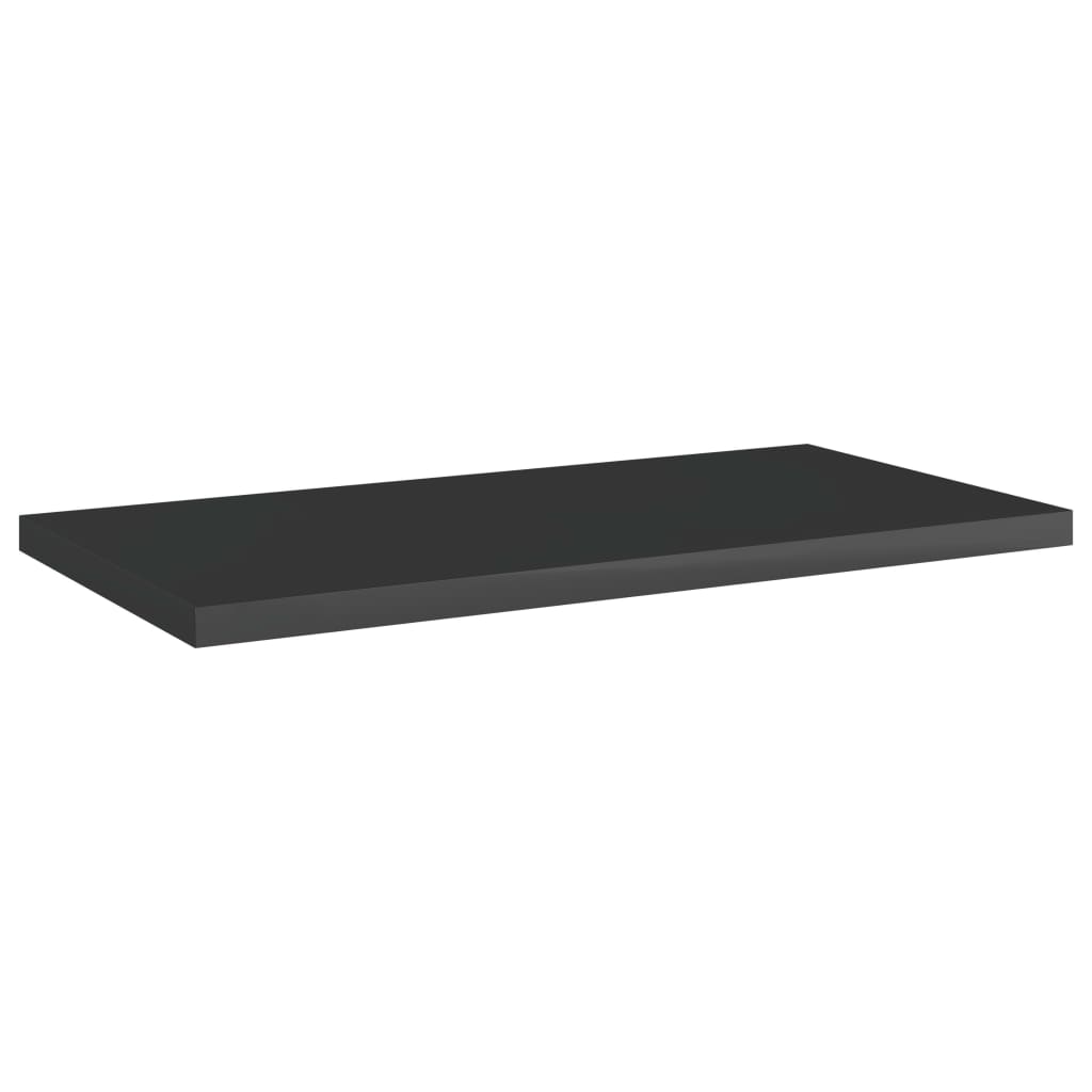 vidaXL Bücherregal-Bretter 8 Stk. Hochglanz-Schwarz 40x20x1,5 cm