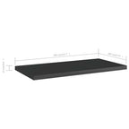 vidaXL Bücherregal-Bretter 8 Stk. Hochglanz-Schwarz 40x20x1,5 cm
