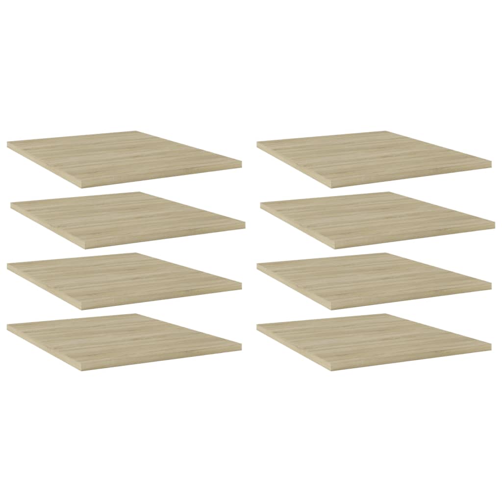 vidaXL Bücherregal-Bretter 8 Stk. Sonoma-Eiche 40x20x1,5 cm