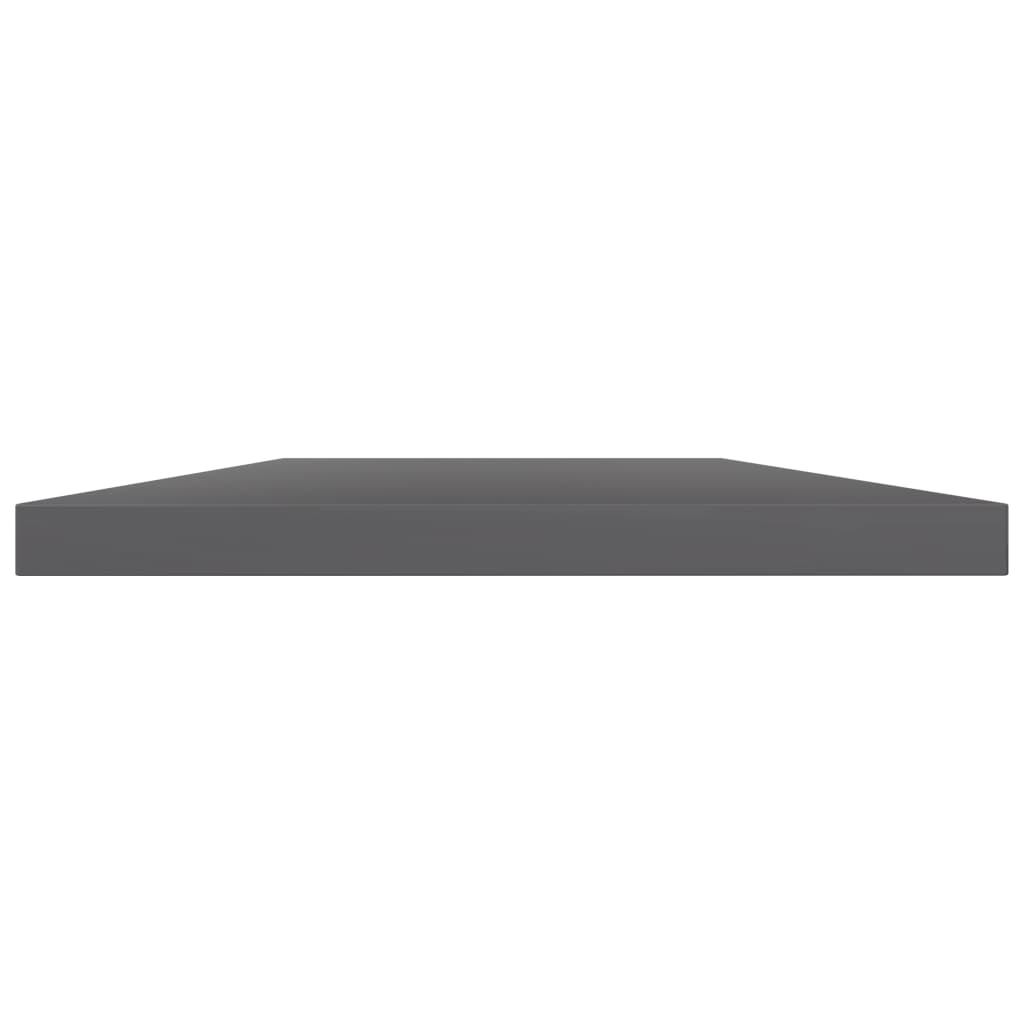 vidaXL Bücherregal-Bretter 4 Stk. Hochglanz-Grau 60x30x1,5 cm