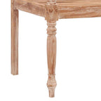 vidaXL Batavia-Bank 120 cm Weiß Massivholz Teak