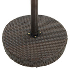 vidaXL 5-tlg. Gartenbar-Set mit Kissen Poly Rattan Braun