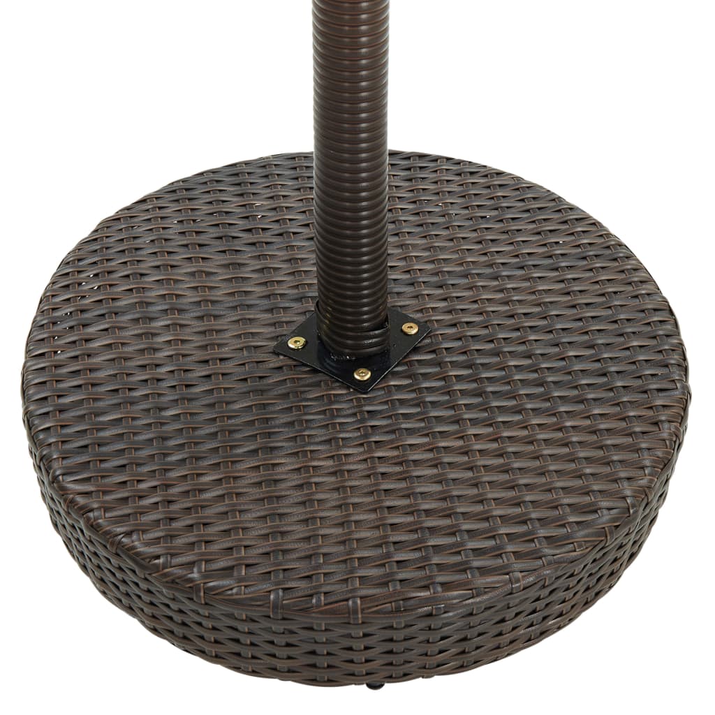 vidaXL 5-tlg. Gartenbar-Set mit Kissen Poly Rattan Braun