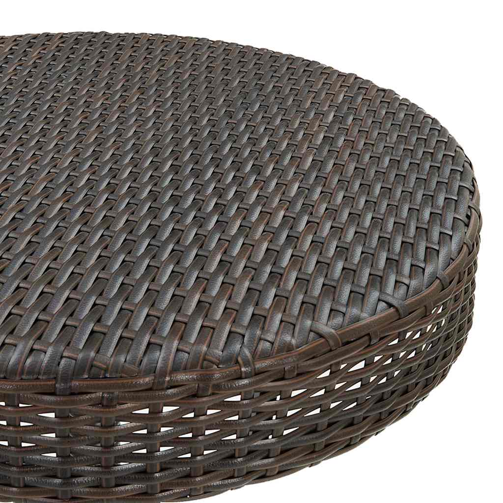 vidaXL 5-tlg. Gartenbar-Set Poly Rattan Braun