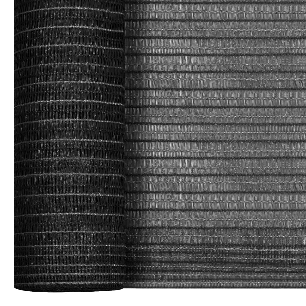 vidaXL Zaunblende Anthrazit 1,2x10 m HDPE 75 g/m²