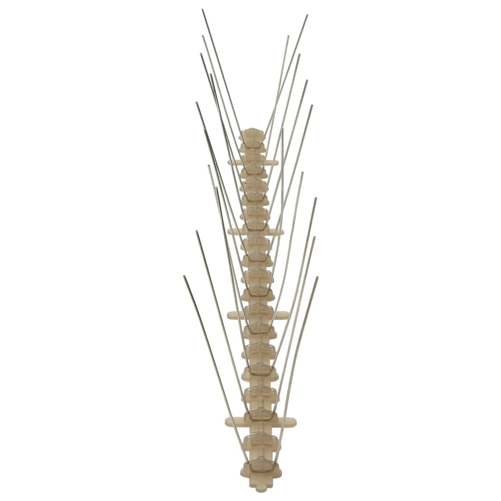 vidaXL 20-tlg. Vogelabwehr-Spikes-Set 10 m Kunststoff 2-reihig