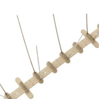 vidaXL 20-tlg. Vogelabwehr-Spikes-Set 10 m Kunststoff 2-reihig