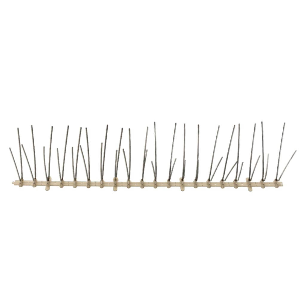 vidaXL 20-tlg. Vogelabwehr-Spikes-Set 10 m Kunststoff 4-reihig