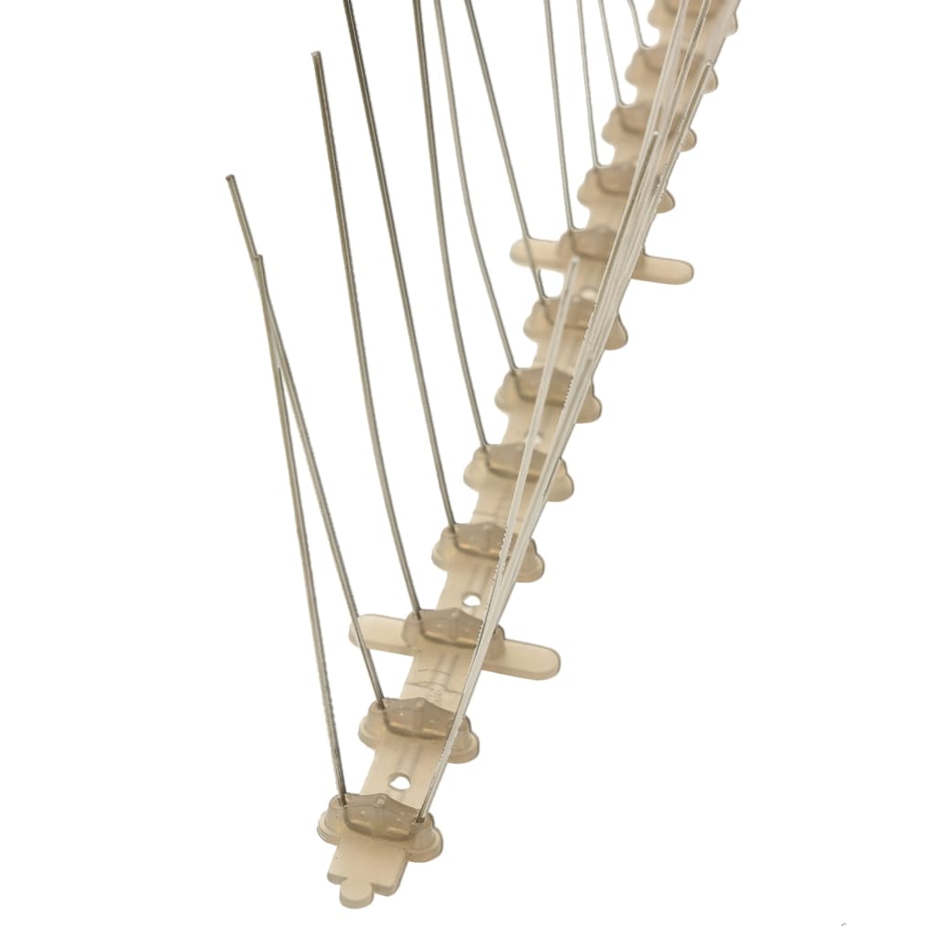 vidaXL 20-tlg. Vogelabwehr-Spikes-Set 10 m Kunststoff 4-reihig