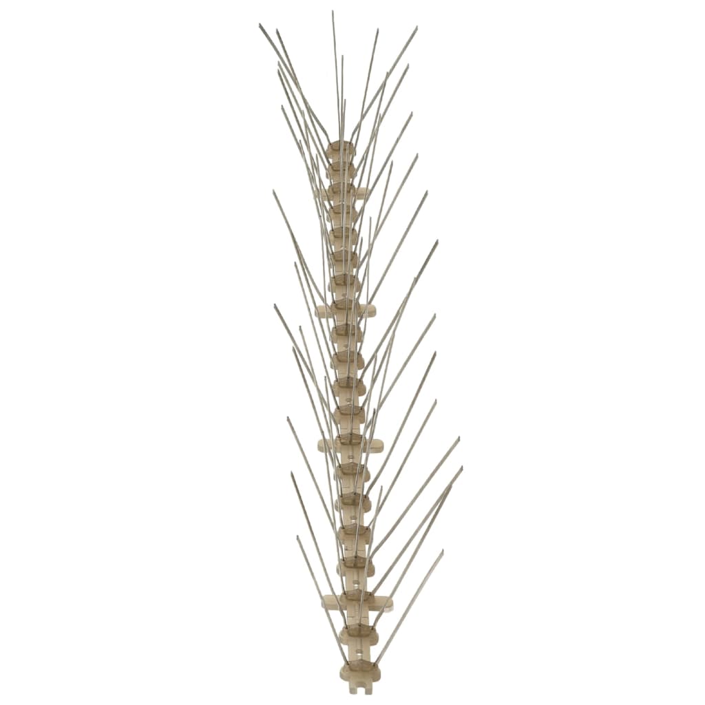 vidaXL 20-tlg. Vogelabwehr-Spikes-Set 10 m Kunststoff 5-reihig