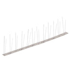 vidaXL 20-tlg. Taubenabwehr Spikes-Set Edelstahl 10 m 2-reihig