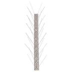 vidaXL 20-tlg. Taubenabwehr Spikes-Set Edelstahl 10 m 4-reihig