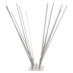 vidaXL 20-tlg. Taubenabwehr Spikes-Set Edelstahl 10 m 4-reihig