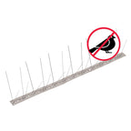 vidaXL 20-tlg. Taubenabwehr Spikes-Set Edelstahl 10 m 4-reihig