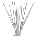 vidaXL 10-tlg. Taubenabwehr Spikes-Set Edelstahl 5 m 5-reihig
