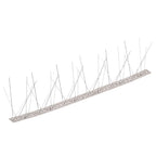 vidaXL 20-tlg. Taubenabwehr Spikes-Set Edelstahl 10 m 5-reihig