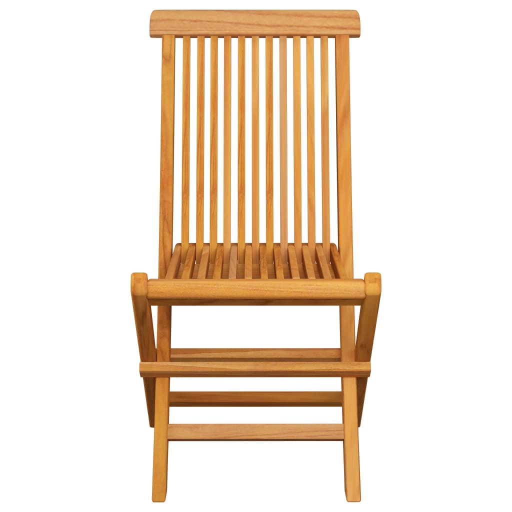 vidaXL Gartenstühle mit Hellgrünen Kissen 2 Stk. Massivholz Teak