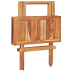 vidaXL 3-tlg. Bistroset mit Beigen Kissen Massivholz Teak