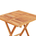 vidaXL 3-tlg. Bistroset mit Roten Kissen Massivholz Teak