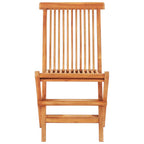 vidaXL 3-tlg. Bistro-Set mit Anthrazit Kissen Massivholz Teak