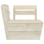 vidaXL 5-tlg. Garten-Paletten-Lounge-Set Imprägniertes Fichtenholz