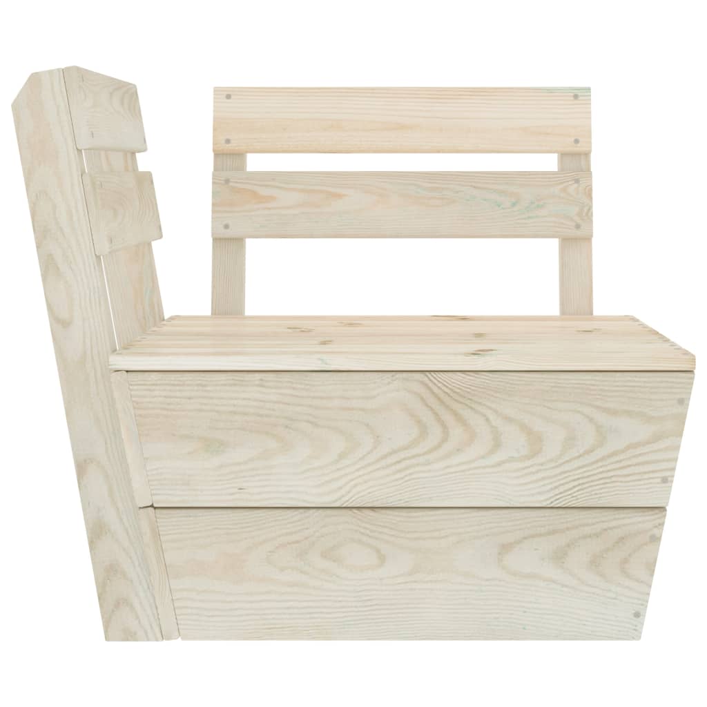 vidaXL 7-tlg. Garten-Paletten-Lounge-Set Imprägniertes Fichtenholz