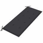 vidaXL Gartenbank mit Auflage 120 cm Massivholz Akazie