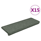vidaXL Stufenmatten 15 Stk. 65x21x4 cm Dunkelgrün Rechteckiger Rand
