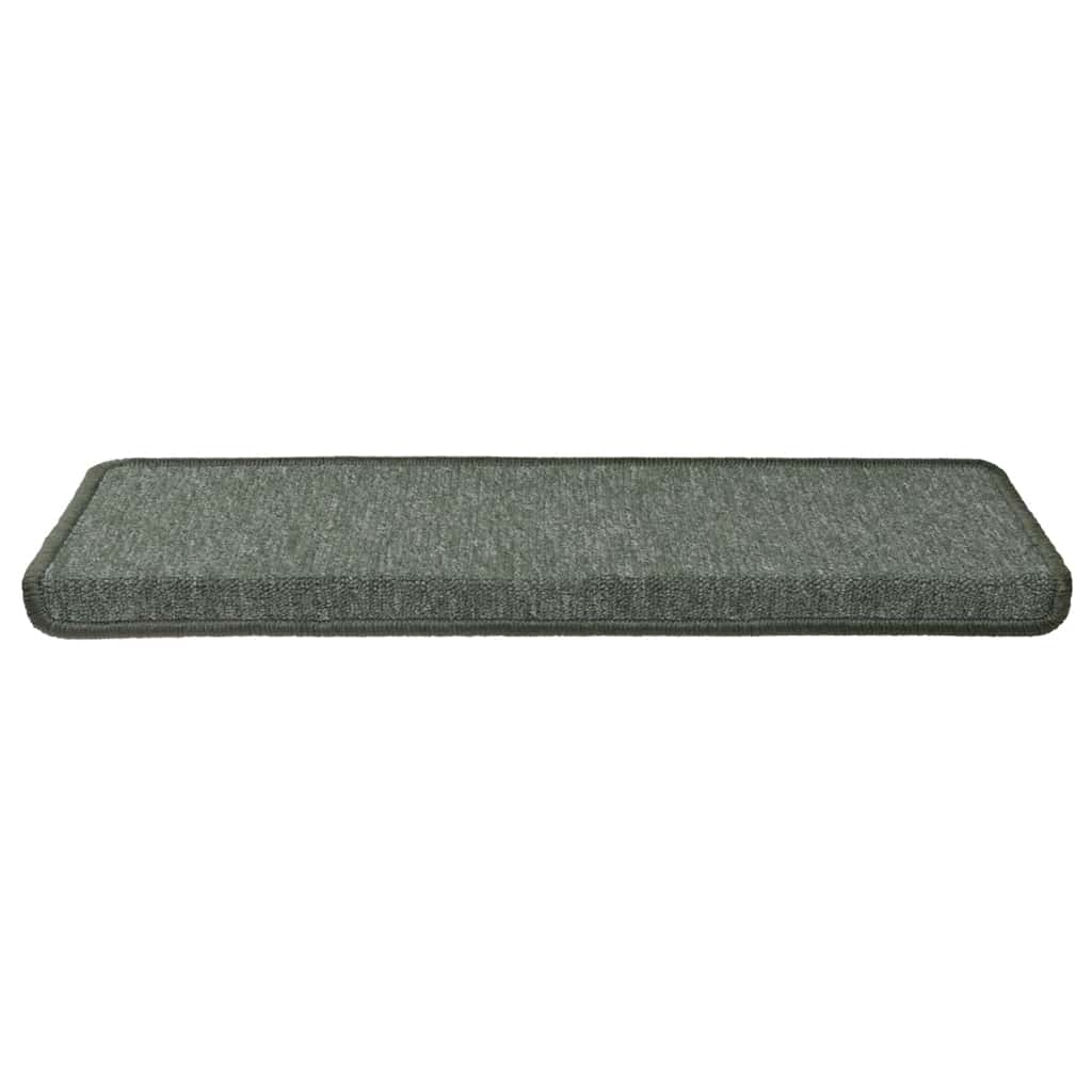 vidaXL Stufenmatten 15 Stk. 65x21x4 cm Dunkelgrün Rechteckiger Rand