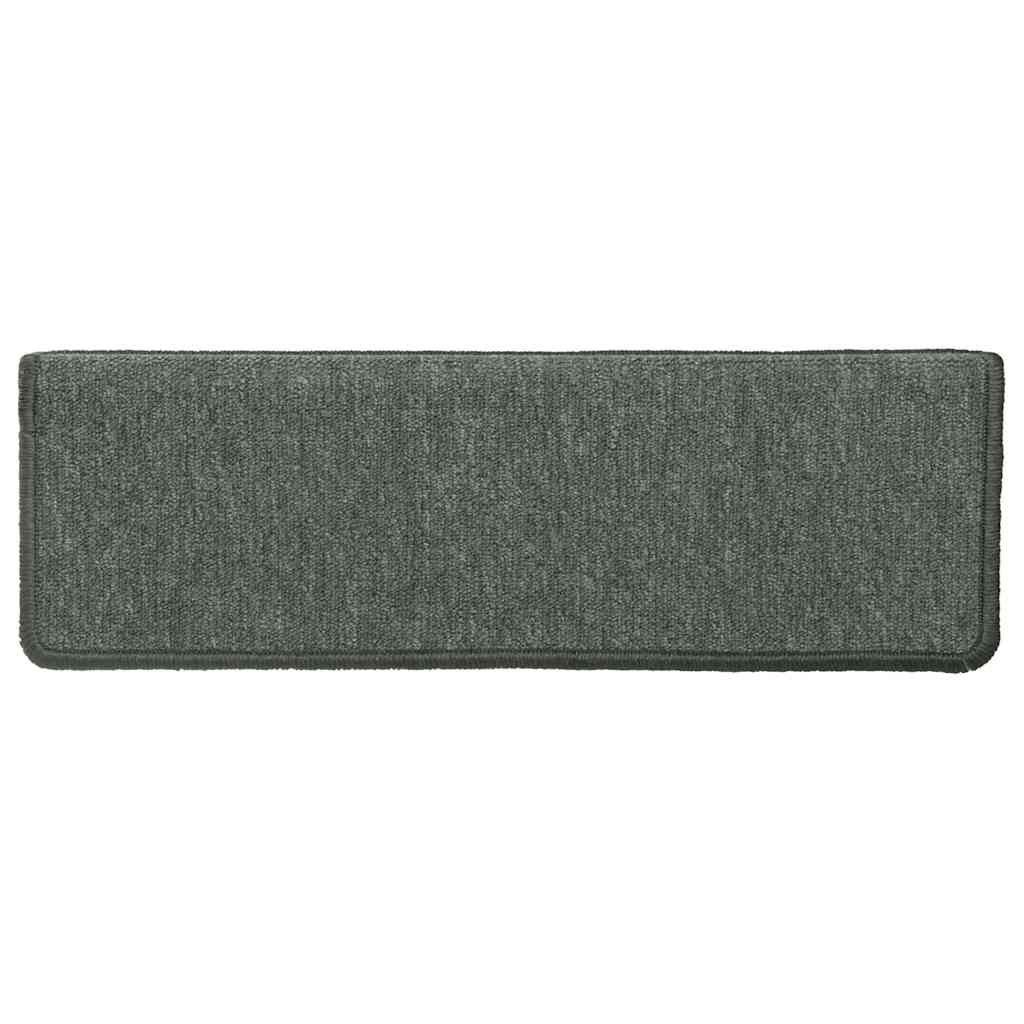 vidaXL Stufenmatten 15 Stk. 65x21x4 cm Dunkelgrün Rechteckiger Rand