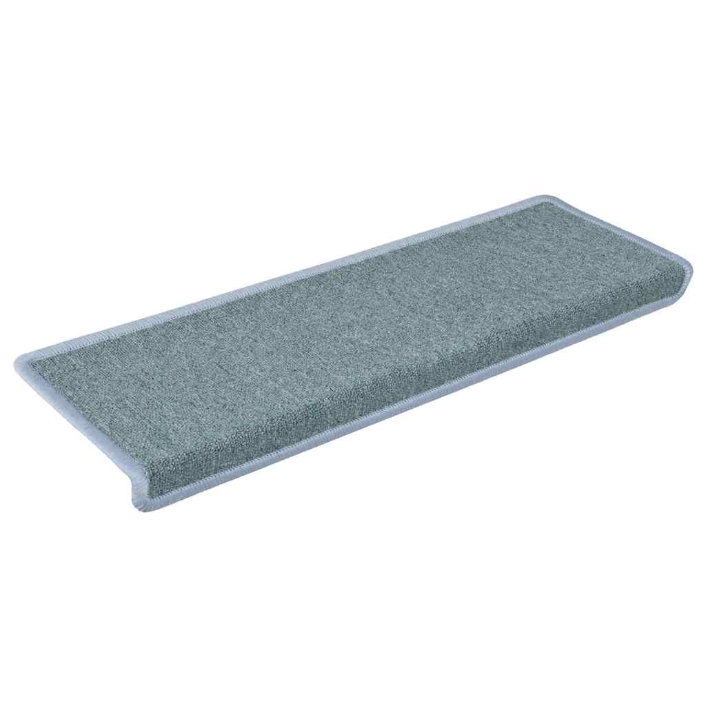 vidaXL Stufenmatten 15 Stk. 65x21x4 cm Seeblau Rechteckiger Rand